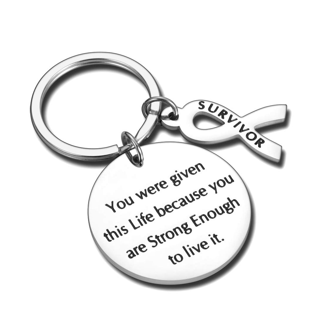 Inspirationalg Graduation Keychain Gifts for Women Motivational Key ChainYou Were Given This Life Back to School Gifts for Son Daughter Girls Boys Class Of 2021