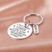 Load image into Gallery viewer, Team Leader Thank You Boss Gifts Keychain for Men Women Supervisor Boss Day Leaving Goodbye Farewell Gifts for Manager Mentor Coach Promotion New Job Retirement Leadership Employee Appreciation Gifts
