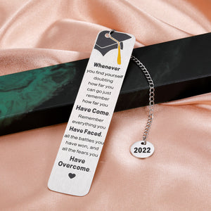 2022 Inspirational Graduation Bookmark Gifts for Women Men Encouragement Gifts for College High School Teen Boy Girl Senior Grads Nurse Motivational Gifts Book Lovers Friends Son Daughter from Mom Dad