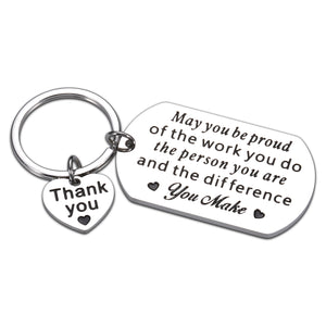 Boss Day Gifts for Women Men Employee Appreciation Gifts Keychain for Colleague Staff Coworker Leaving Going Away Gifts for Leader Coach Boss Lady Farewell Thank You Gifts for Nurse Teacher Retirement