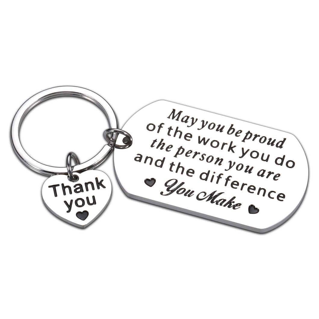 Boss Day Gifts for Women Men Employee Appreciation Gifts Keychain for Colleague Staff Coworker Leaving Going Away Gifts for Leader Coach Boss Lady Farewell Thank You Gifts for Nurse Teacher Retirement