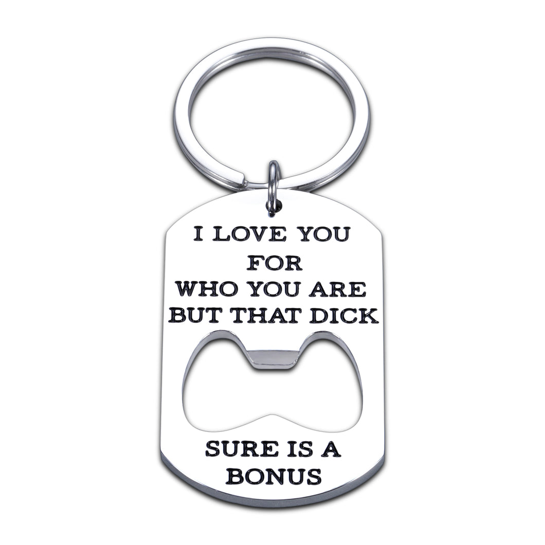 Funny Keychain for Boyfriend Valentines Day Anniversary Gifts for Husband From Girlfriend Wife Her Wedding Birthday Christmas Gag Gifts for Men Hubby Couples Naughty Gifts for Him Fiance Groom