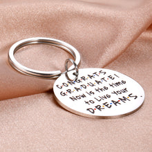 Load image into Gallery viewer, 2021 College Graduation Gifts for Him Her Boys Girls Senior Inspirational Gifts for High School Nurse Master Medical Students Son Daughter Keychain from Mom Dad Women Men Graduation Gifts for Friends
