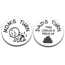Load image into Gallery viewer, New Parent Decision Coin New Mom Gifts for Women First Time Mom Dad to Be Funny New Dad Gifts for Daddy Expecting Pregnant Mom Christmas New Baby Gifts for Baby Shower Fathers Mothers Day Double-Sided
