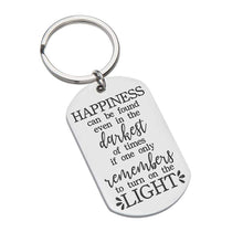 Load image into Gallery viewer, Inspirational Graduation Keychain Gifts For Men Women Teen Boys Girls Friends - BFF Gifts- Harry Potter Fans-Happiness Can Be Found Even in The Darkest of Times Birthday Graduation Albus Dumbledore
