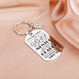 Boss Christmas Gifts for Mentor Leader Boss Appreciation Gifts Keychain for Supervisor Colleague Office Employee Thank You Gift for Coworker Leaving Farewell Retirement Gift for Boss Lady Birthday