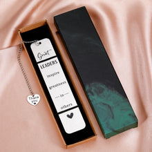Load image into Gallery viewer, Leader Employee Appreciation Gifts Bookmark for Female Male Boss Day Thank You Gifts for Mentor Manager Supervisor Boss Lady Gift for Coworker Farewell Retirement Promotion New Job Birthday Book Lover
