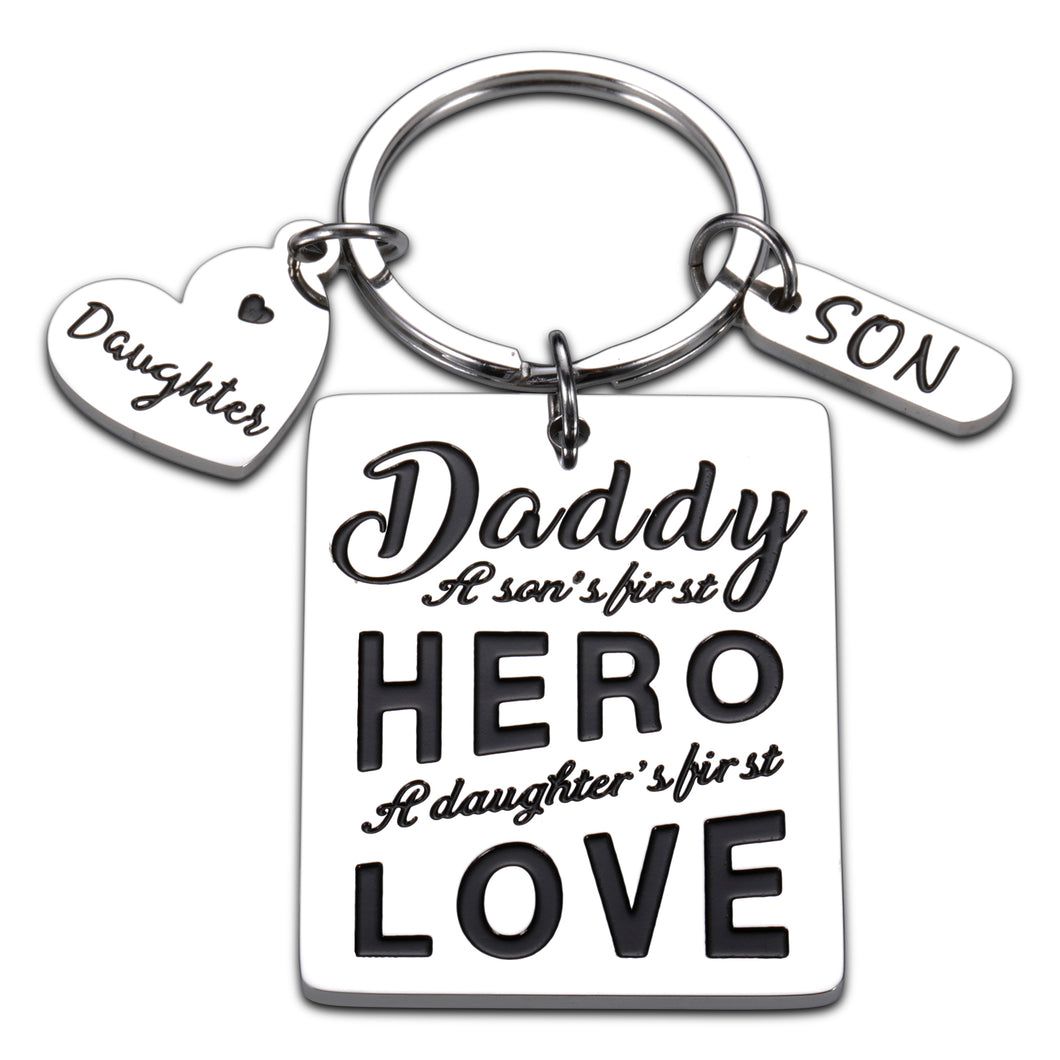 Christmas Gifts for Dad from Daughter Son Dad Appreciation Gifts for Men Father’s Day Keychain for Daddy Birthday New Dad Stepdad Bonus Dad Husband Gifts from Kids Valentines Father of the Bride Papa