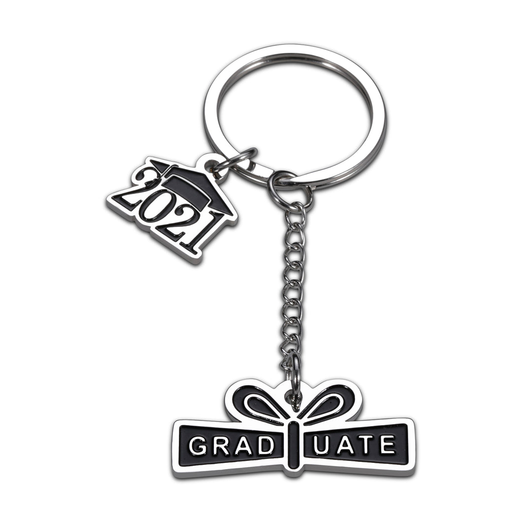 Graduation Gifts for Seniors Class of 2021 Keychain for Him Her College Master High School Graduation Gifts for Teen Boys Girls Best Friends Inspirational Charm Keyring for Son Daughter from Mom Dad