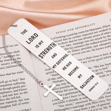 Load image into Gallery viewer, Christian Religious Bookmark Gifts for Women Men Bible Verse First Communion Baptism Church Bulk Gifts for Teen Boy Girl Godson Goddaughter Bible Prayer Gifts for Book Lovers Birthday Christmas Easter
