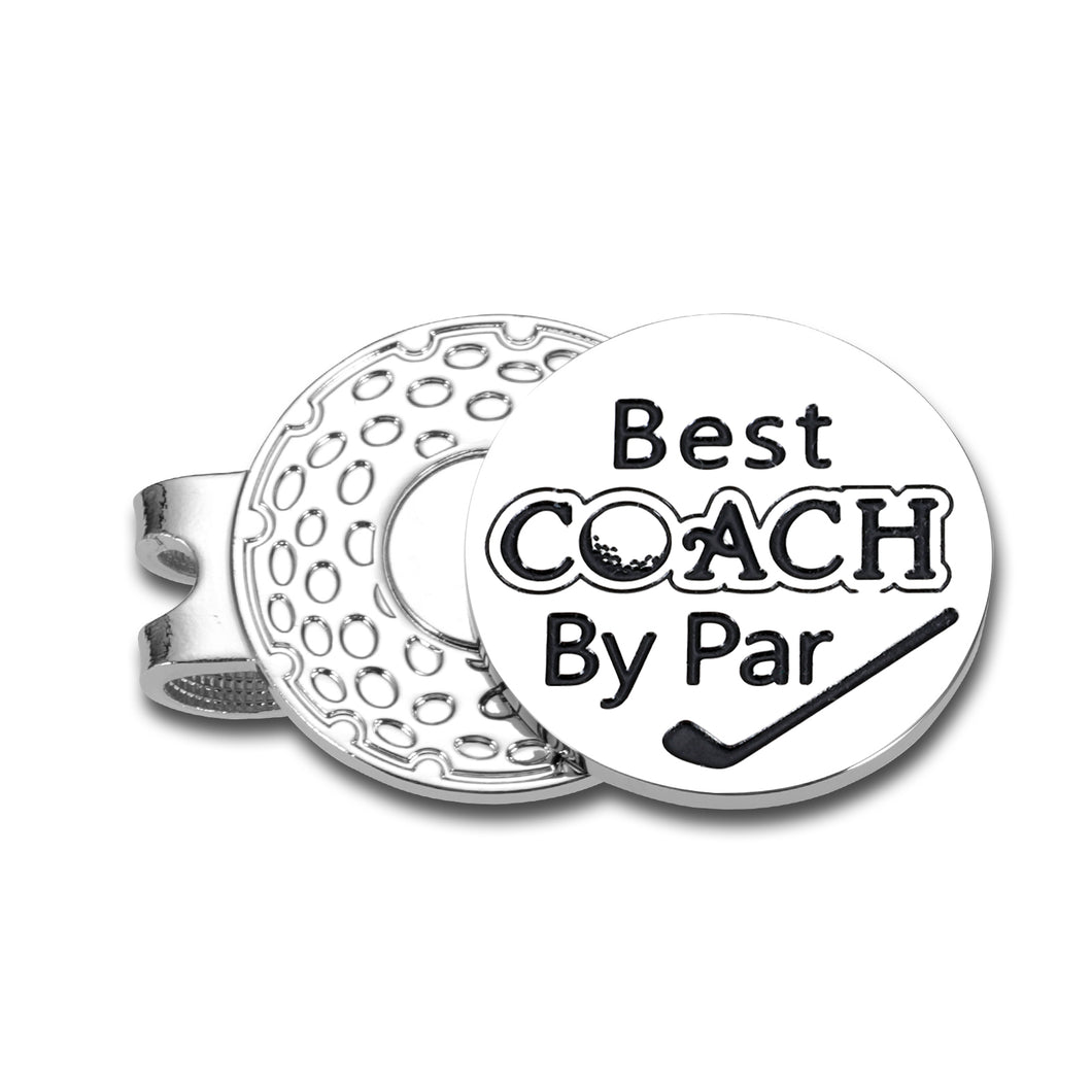 Best Coach Golf Ball Marker Gifts for Coach Retirement Christmas Thank You Gifts for Men Golfer Sports Team Appreciation Gifts for Coach Golf Lover Coworker Friend Birthday Golf Gift Magnetic Hat Clip