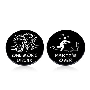 Funny Decision Coin for Men Women Party Animal Christmas Stocking Stuffers for Son Daughter Brother Birthday Valentines Gifts for Boyfriend Girlfriend Husband Graduation Party Coworker Friends Gifts