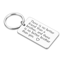 Load image into Gallery viewer, Brother Gifts Keychain Inspirational Jewelry Gift for Little Big Brother Men from Sister in Law Best Friend BFF Men Gifts -Personalized Kerring Birthday Wedding Family Tree Gift Present
