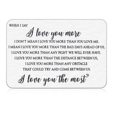Load image into Gallery viewer, I Love You Gifts for Boyfriend Husband Him Men Wallet Card Insert for Anniversary Valentines Day Wedding Gifts for Fiance Groom from Wife Bride Her Girlfriend Mini Love Note Birthday Christmas Present
