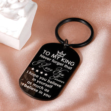 Load image into Gallery viewer, Anniversary Gifts for Him Husband I Love You Gifts for Men Boyfriend To My Man Keychain for Hubby Groom Fiance Valentines Day Wedding Gifts Couple Keyring for Birthday Christmas from Wife Girlfriend
