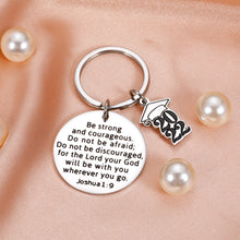 Load image into Gallery viewer, Class of 2022 Graduation Gifts Keychain for Him Her Inspirational Christian Bible Verse Gifts for High School College Boys Girls Grad Gifts for Senior Nurse Medical School Students Master PhD Friends
