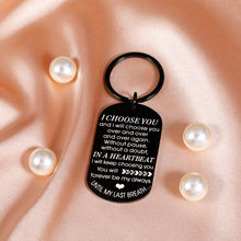 Load image into Gallery viewer, Gift for Boyfriend Husband Valentines Day I Love You Gifts for Him Her Romantic Anniversary Birthday Gifts for Hubby Wife Girlfriend Wedding Engagement Fiance Bride Groom Gift Christmas Couple Keyring
