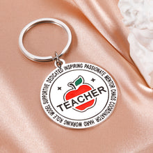 Load image into Gallery viewer, Teacher Gifts for Women Men Thank You Gifts Teacher Appreciation Keychain for Teacher’s Day End of Year Graduation Back to School for Teacher from Students Daycare Preschool Teachers Retirement Gifts
