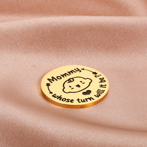 New Parents Gifts for Mom Dad to be Funny Decision Coin Congratulations New Baby Gifts for Expecting Mommy Daddy Christmas Pregnancy Gifts for Wife First Time Mom Fathers Day Baby Shower Birthday Gift