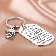 Load image into Gallery viewer, Graduation Gifts Keychain for Him Her Class of 2022 High School College Inspirational Bible Verse Gifts for Senior Nurse Students Medical Christian School Graduates Grad Gifts for Masters Son Daughter

