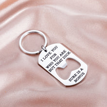 Load image into Gallery viewer, Funny Keychain for Boyfriend Valentines Day Anniversary Gifts for Husband From Girlfriend Wife Her Wedding Birthday Christmas Gag Gifts for Men Hubby Couples Naughty Gifts for Him Fiance Groom
