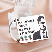 Load image into Gallery viewer, Funny Gifts for Boyfriend Girlfriend Valentines Day Gifts for Him Her The Office Merchandise Fans Keychain for Men Women Wife Husband Anniversary Wedding Keyring for Fiance Groom Couple Birthday Gifts
