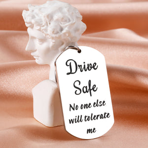 Drive Safe Keychain Gifts for Boyfriend Christmas Valentines Gifts for Him Her Girlfriend Anniversary Husband Gifts from Wife Fiance Birthday Cute Couple Love Gifts Son New Driver Stocking Stuffers