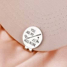 Load image into Gallery viewer, Golf Ball Marker Boyfriend Husband Golf Gifts for Men Unique Anniversary Birthday Golf Accessories for Golfer Fathers Day Valentines Golf Lover Magnetic Hat Clip for Him from Wife Girlfriend Christmas
