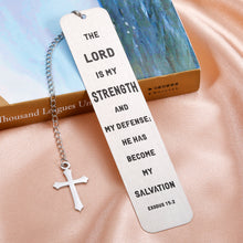 Load image into Gallery viewer, Christian Religious Bookmark Gifts for Women Men Bible Verse First Communion Baptism Church Bulk Gifts for Teen Boy Girl Godson Goddaughter Bible Prayer Gifts for Book Lovers Birthday Christmas Easter
