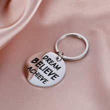Load image into Gallery viewer, Inspirational Keychains for Women Personalized Gift for Her Him Teenage college Students Engraved Crown Birthday Chrismas Jewelry Keyring
