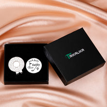 Load image into Gallery viewer, Golf Ball Marker Dad Gifts for Birthday Christmas from Daughter Son Funny Golf Gifts for Men Golfing Gifts for New Dad Stepdad Golf Lover Father’s Day Valentines Gifts Golfer Husband Magnetic Hat Clip
