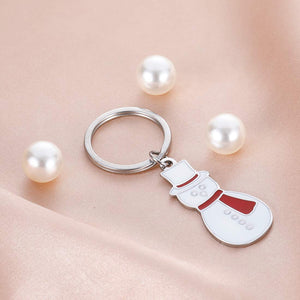 Cute Reindeer Keychain Gift Stocking Stuffers Supplies for Boys and Girls Kids Daughter Son from Mom Dad Fur Ball Snowman Women Men Claus Wapiti Puff Ball Keyring Car Handbag Bag Decoration Key Ring