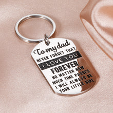 Load image into Gallery viewer, Dad Christmas Gifts I Love You Dad Keychain from Daughter Christmas Father’s Day Gifts for Daddy Stepdad Father Bonus Dad Husband Birthday Valentine Wedding Gift To My Dad for Father of the Bride Papa
