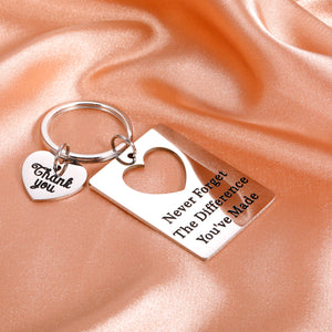 Coworker Leaving Gifts for Boss Colleague Teacher Retirement Gifts Keychain for Women Men Thank You Appreciation Gifts for Employees Leader Coach Farewell Going Away for Nurse Social Worker Volunteer