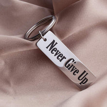 Load image into Gallery viewer, Inspirational Graduation Gifts Keychain for Teen Girls Women Men Boy Girlfriend Best Friend Motivational Quotes -Never Give Up- Graduation Birthday Wedding Charm Pendant

