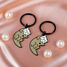 Load image into Gallery viewer, Cute Stuff Couple Gifts for Boyfriend Girlfriend Otter Lover Birthday Christmas Valentines Gifts for Husband Wife Otter Half Otter Matching Gifts Keychain for Best Friend Sister Fiance Him Anniversary
