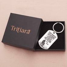Load image into Gallery viewer, to My Daughter Gifts Keychain from Dad Daddy -Family Inspirational Keychain Gift-You are Braver Than You Believe- Graduation,Birthday, Engagement Dog Tag Fathers Day Key Rings
