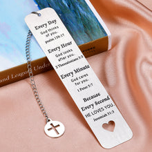 Load image into Gallery viewer, Christian Gifts for Women Men Bible Verse Inspirational Religious Bookmark Gifts for Son Daughter Friend Bible Prayer Christmas Birthday Baptism Easter Godchild Get Well Soon Gifts Church Bulk Gifts
