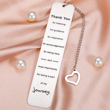 Load image into Gallery viewer, Thank You Mentor Employee Appreciation Bookmark Gifts for Supervisor Leader Boss Coworker Leaving Gifts for Manager Teacher Retirement Going Away Bosses Day Birthday Office Christmas Book Lovers Gifts
