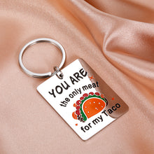 Load image into Gallery viewer, Funny Boyfriend Valentines Day Gifts Keychain for Men Husband Fiance Naughty Couple Gifts for Hubby Groom from Wife Girlfriend Sweet Birthday Anniversary Wedding Engagement Taco Lovers Soulmate Gifts
