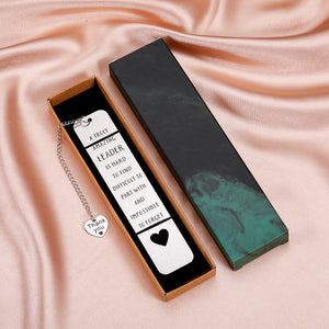 Leader Appreciation Gifts for Women Men Boss Day Thank You Gifts Bookmark for Boss Lady Supervisor Coworker Farewell Leaving Leadership Gift for Mentor Coach Retirement Promotion Birthday Holiday Gift