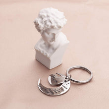 Load image into Gallery viewer, Mothers Day Mom Keychain Gift for Mum Mom Her From Daughter And Son Husband - I Love You To The Moon And Back Personalised Keyring Fathers Day Birthday
