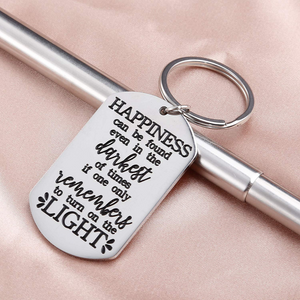 Inspirational Graduation Keychain Gifts For Men Women Teen Boys Girls Friends - BFF Gifts- Harry Potter Fans-Happiness Can Be Found Even in The Darkest of Times Birthday Graduation Albus Dumbledore