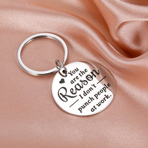 Employee Appreciation Gifts Funny Keychain for Coworker Leaving Office Colleague Going Away Boss Day Farewell Gifts for Manager Leader Thank You Retirement Gifts for Women Men Promotion Christmas Gift