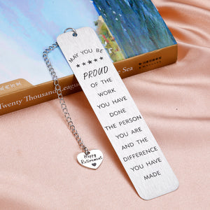 Happy Retirement Bookmark Gifts for Women Men Retirement Appreciation Gifts for Retired Colleague Employee Coworker Leaving Gifts for Teacher Nurse Retiree Friend Farewell Female Male Boss Book Lovers
