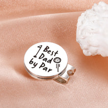 Load image into Gallery viewer, Golf Ball Marker Dad Gifts for Birthday Fathers Day from Daughter Son Best Dad by Par Golf Gifts for Men Golfer Husband from Wife New Daddy Stepdad Golf Lovers Valentines Christmas Magnetic Hat Clip
