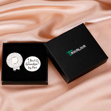 Load image into Gallery viewer, Grandpa Dad Gifts for Fathers Day from Granddaughter Grandson Best Grandpa by Par Golf Ball Marker Grandad Grandfather Golf Lovers Golfer Birthday Retirement Christmas Magnetic Hat Clip Golfing Gift
