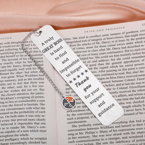 Boss Day Gifts for Women Men Boss Appreciation Leadership Bookmark for Boss Manager Coworker Boss Leaving Retirement Farewell Gift for Supervisor Boss Lady Coach Mentor Promotion Office Christmas Gift