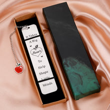 Load image into Gallery viewer, Teacher Appreciation Gifts Bookmark Thank You Gifts for Women Men Teachers Day Graduation Back to School Gifts for Teacher Tutor Mentor from Students Special Teacher Birthday Retirement Classroom Gift
