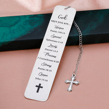 Load image into Gallery viewer, Bible Verse Inspirational Christian Gifts for Women Men Religious Bookmarks for Bible Prayer Son Daughter Teens Christmas Birthday Baptism Encouragement Gifts for Easter Godchild Friends Church Gifts
